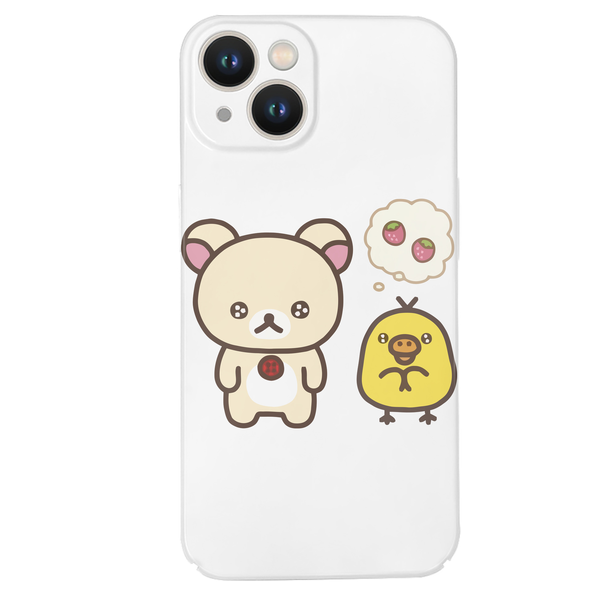 （画像用） リラックマ リラックマ キイロイトリ Rilakkuma Korilakkuma Kiiroitori 【iPhone 14シリーズ対応】ハードケース